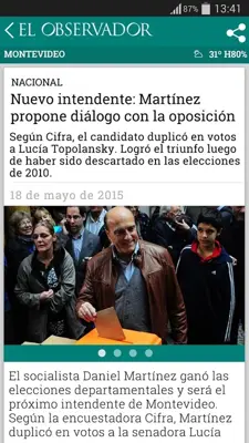 El Observador android App screenshot 0