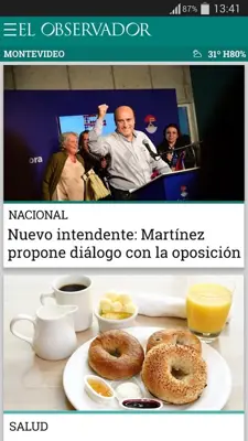 El Observador android App screenshot 2